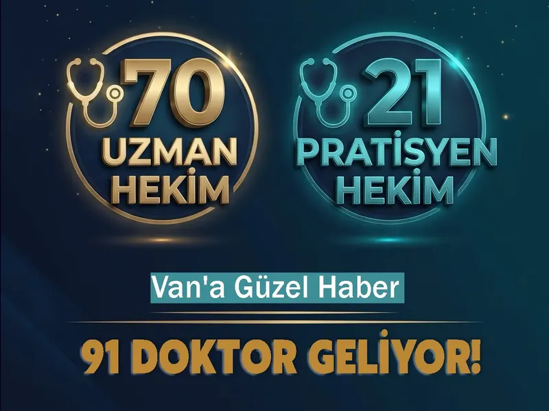 Van'a 70'i Uzman 91 Doktor Geliyor!