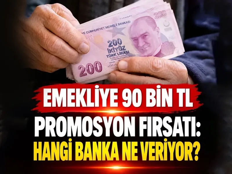 Emekliye 90 bin TL promosyon fırsatı