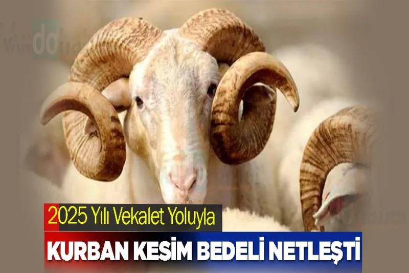 2025 Yılı Vekalet Yoluyla Kurban Kesim Bedeli Netleşti