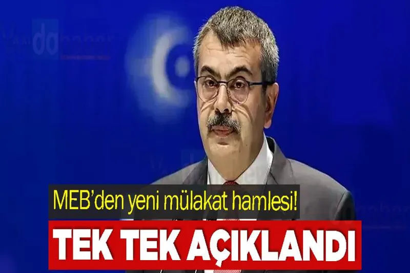 MEB’den yeni mülakat hamlesi!