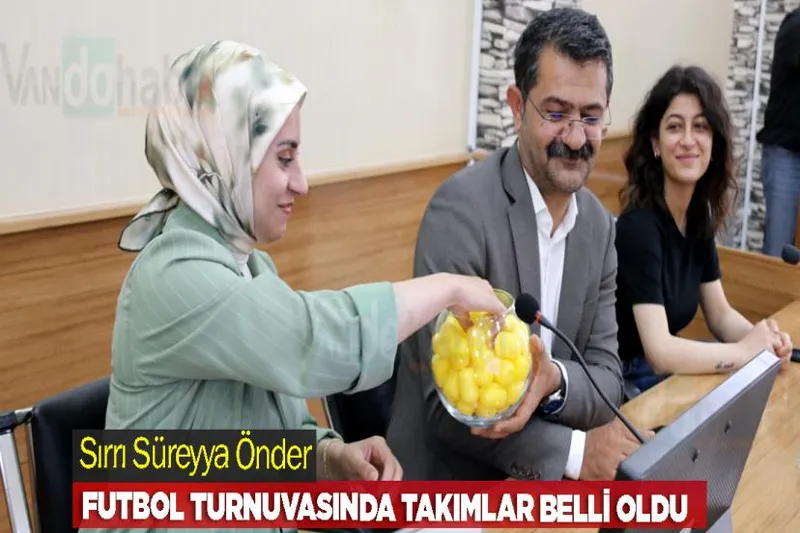 Sırrı Süreyya Önder Futbol Turnuvası’nda takımlar belli oldu