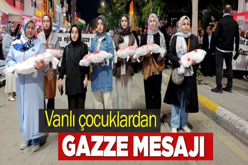 Vanlı çocuklardan Gazze Mesajı