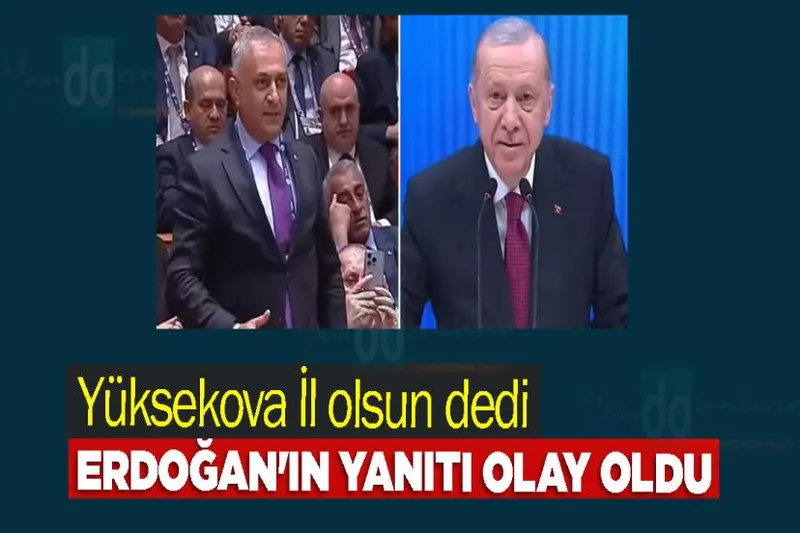 Yüksekova İl olsun dedi, Erdoğan'ın yanıtı olay oldu