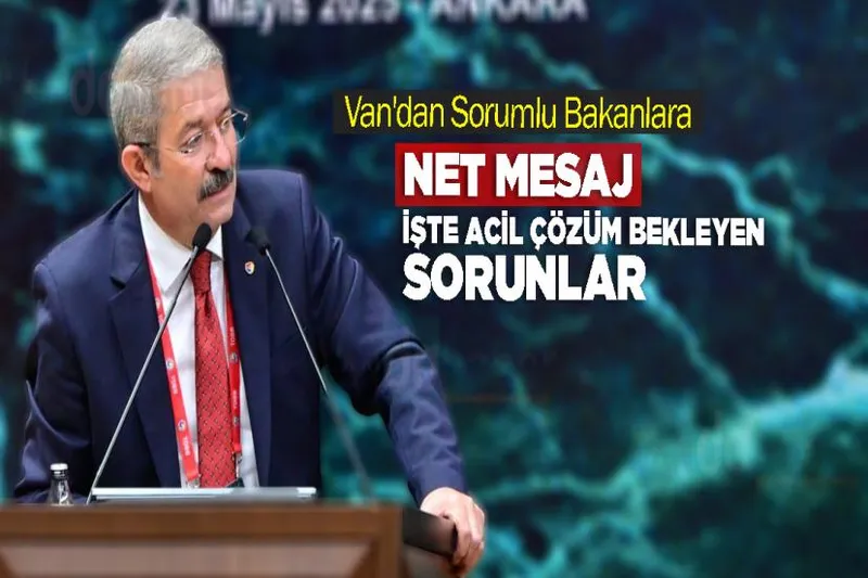 Van'dan Sorumlu Bakanlara Net Mesaj