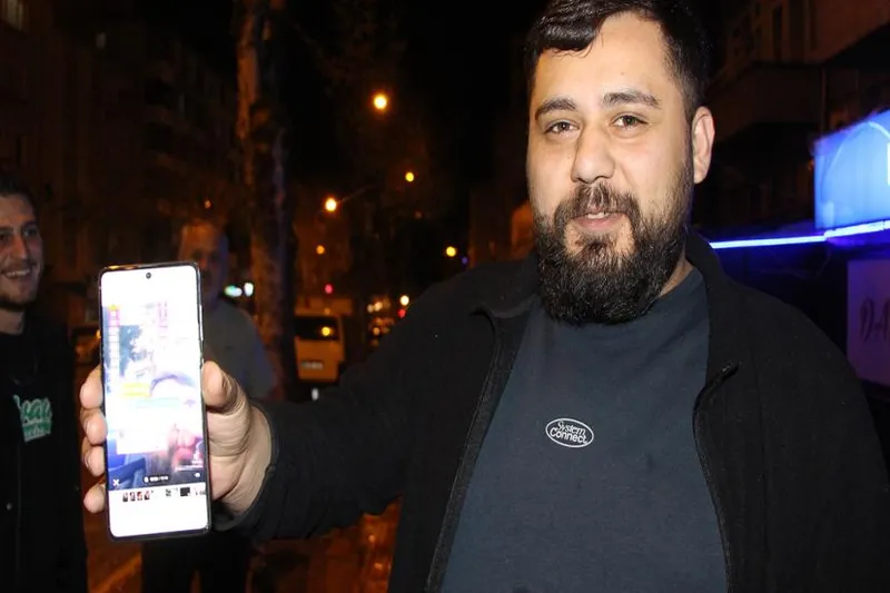 Canlı yayında yıldırım düştü