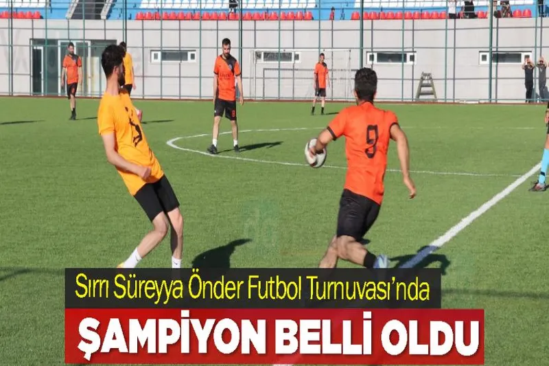 Sırrı Süreyya Önder Futbol Turnuvası’nda Şampiyon belli oldu