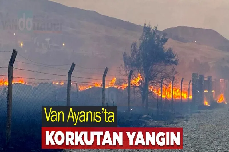Van Ayanıs’ta Korkutan Yangın