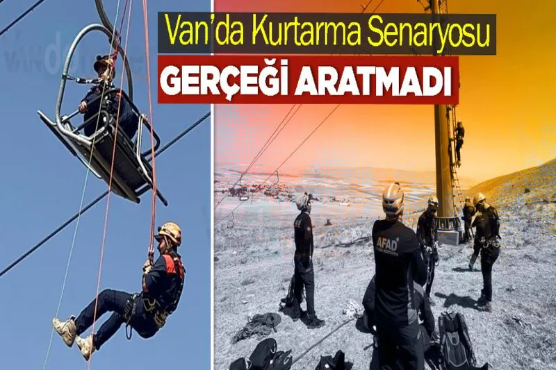Van’da Kurtarma Senaryosu Gerçeği Aratmadı