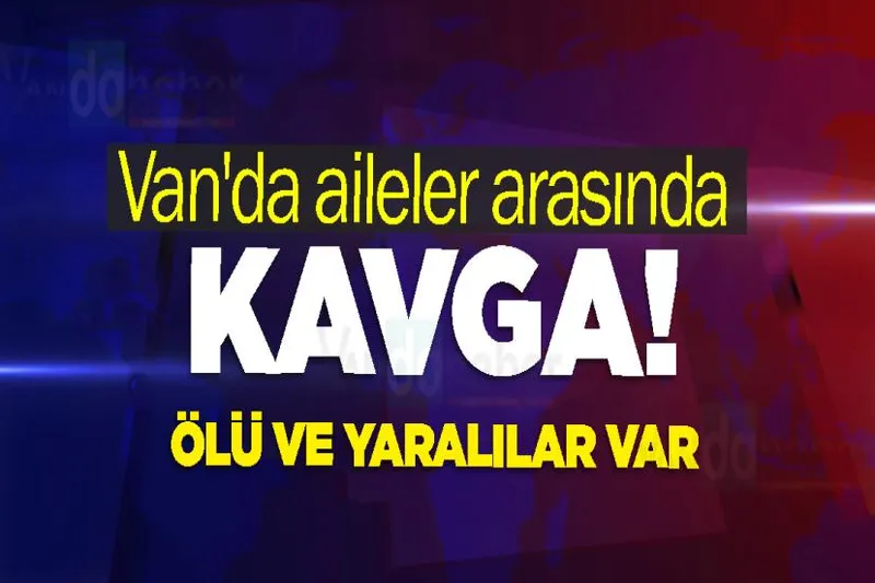 Van'da aileler arasında kavga! Ölü ve Yaralılar var
