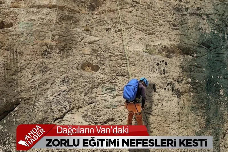 Dağcıların Van’daki Zorlu Eğitimi Nefesleri Kesti