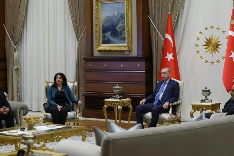 Cumhurbaşkanı Erdoğan, DEM Parti heyetini Beştepe'de kabul etti