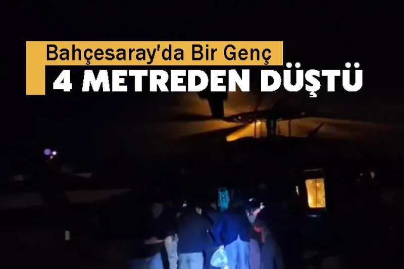 Bahçesaray'da Bir Genç 4 Metreden Düştü