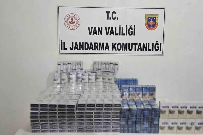 Van’da 2 bin paket kaçak sigara ele geçirildi