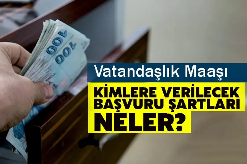 Vatandaşlık maaşı kimlere verilecek, başvuru şartları neler?