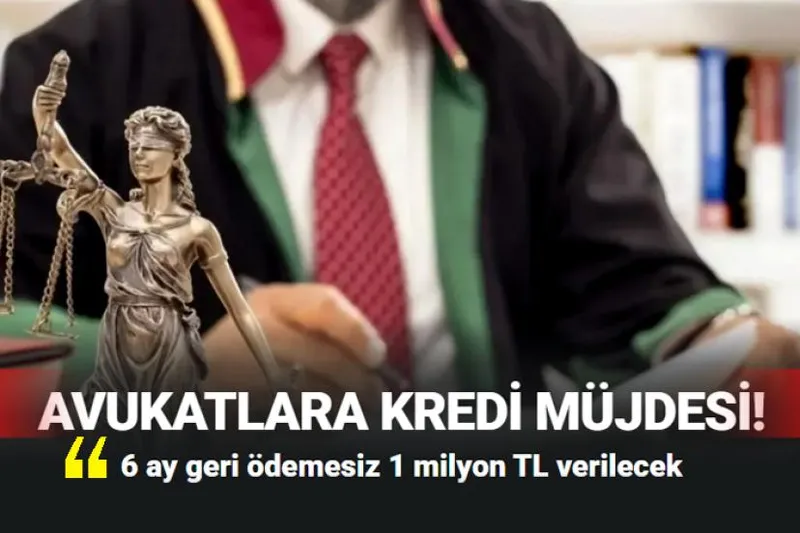 Genç avukatlara kredi desteği