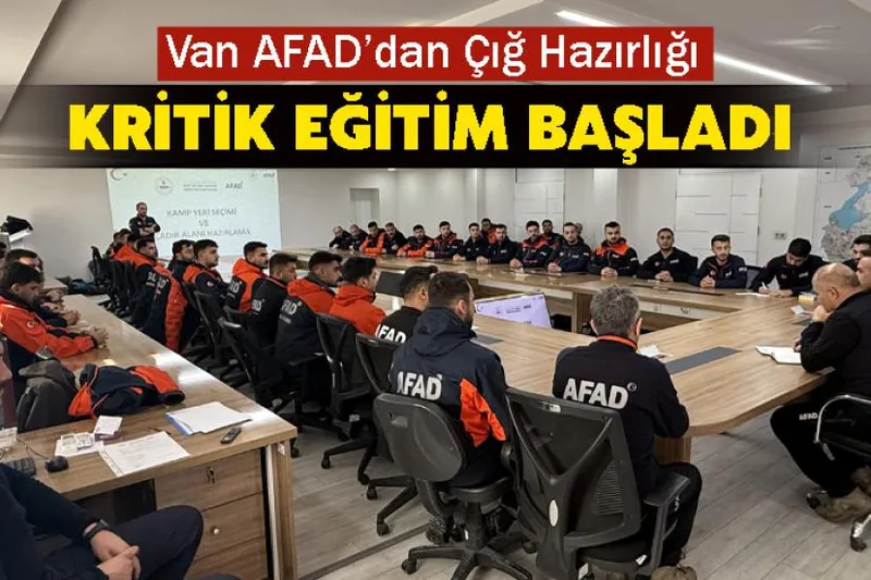 Van AFAD’dan Çığ Hazırlığı: Kritik Eğitim Başladı
