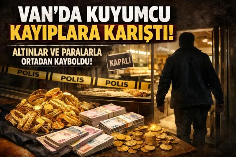 Van’da kuyumcunun altın ve paralarla kayıplara karıştı iddiası