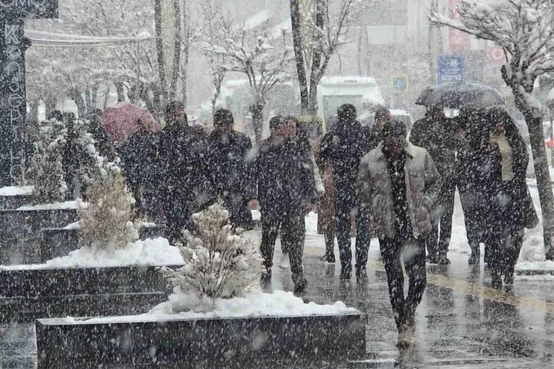 Van’da kar yağışı ve sis etkili oluyor