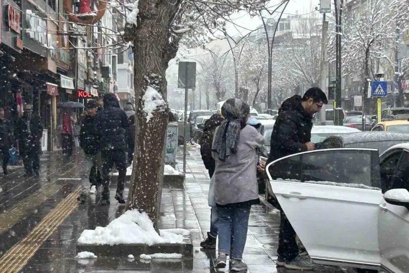 Van’da yoğun kar yağışı etkisini sürdürüyor