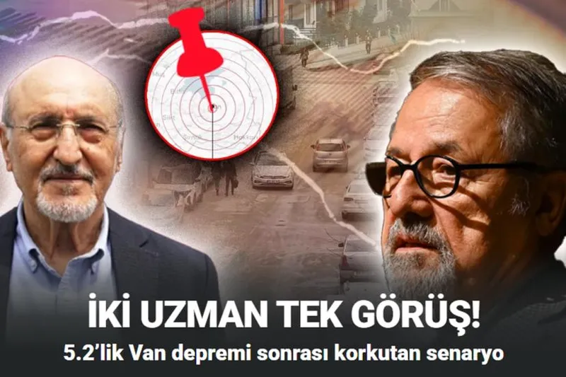5.2’lik Van depremi sonrası Naci Görür ve Osman Bektaş’tan peş peşe uyarı