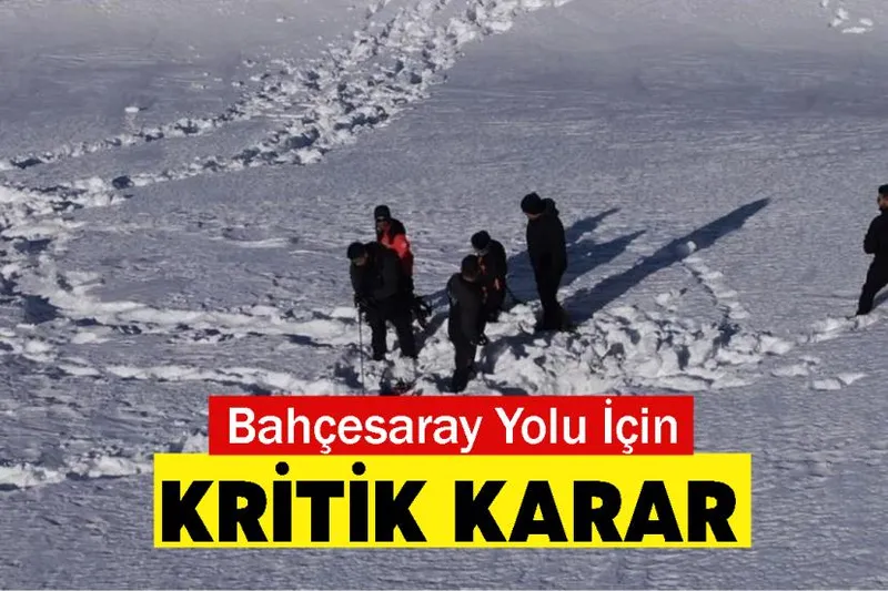 AFAD, Bahçesaray yolunda çığ incelemesi yaptı