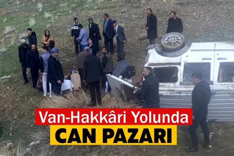 Van’da kamyonet şarampole devrildi: 4 yaralı