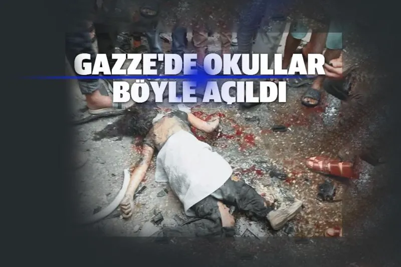 Gazze'de okullar böyle açıldı