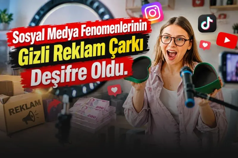 Sosyal Medya Fenomenlerinin Gizli Reklam Çarkı Deşifre Oldu