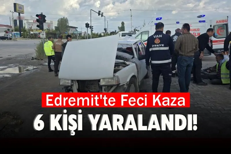 Edremit'te Feci Kaza: 6 Kişi Yaralandı!
