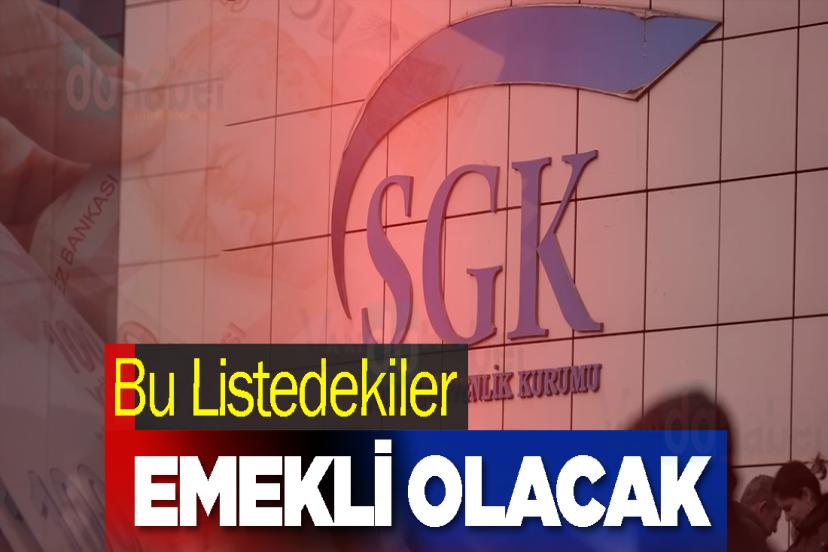 Bu Listedekiler Emekli Olacak