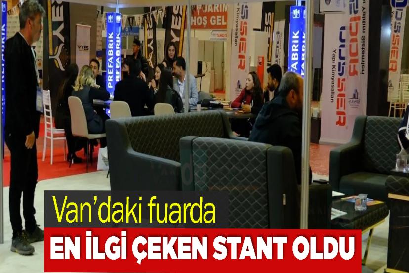 Van’daki fuarda en ilgi çeken stant oldu
