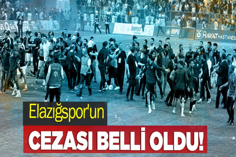 Elazığspor'un Cezası Belli Oldu!