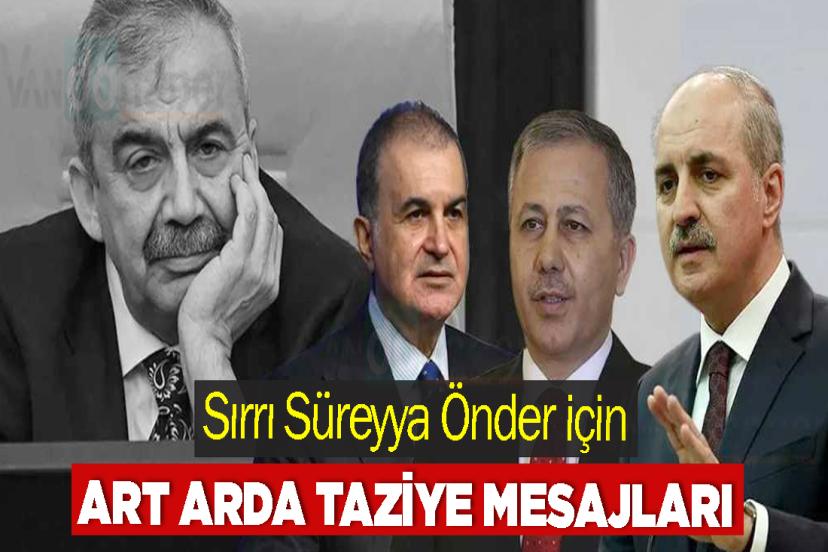 Sırrı Süreyya Önder için art arda taziye mesajları