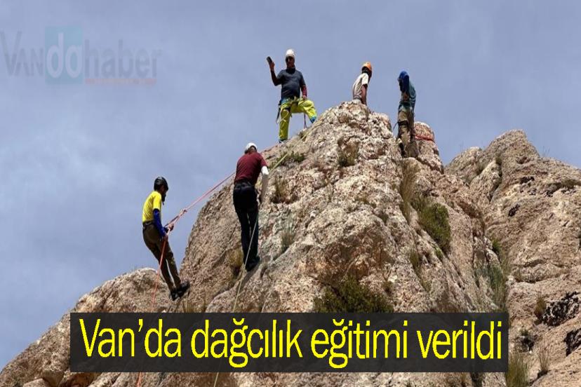 Van’da dağcılık eğitimi verildi