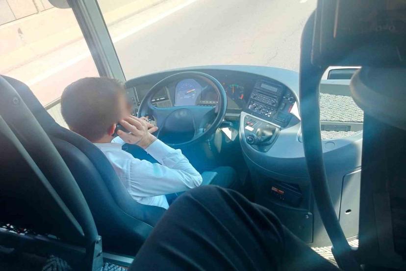 Otobüs şoförün işi zor! Cezadan kaçamadı