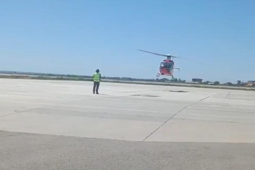 Solunum sıkıntısı yaşayan bebek ambulans helikopterle Van’a sevk edildi