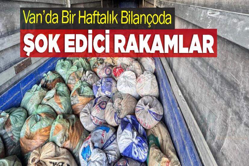 Van’da Bir Haftalık Bilançoda Şok Edici Rakamlar