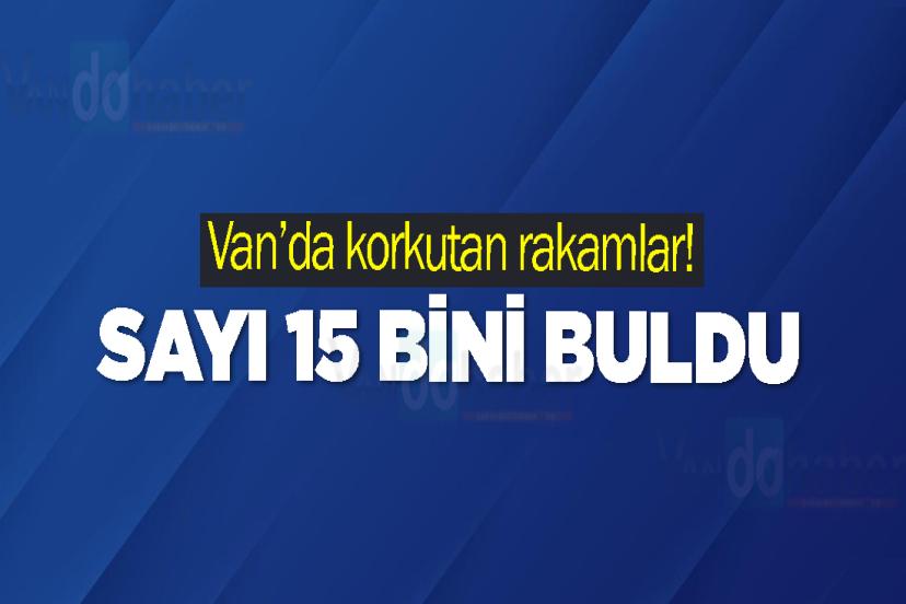 Van’da korkutan rakamlar! Sayı 15 bini buldu