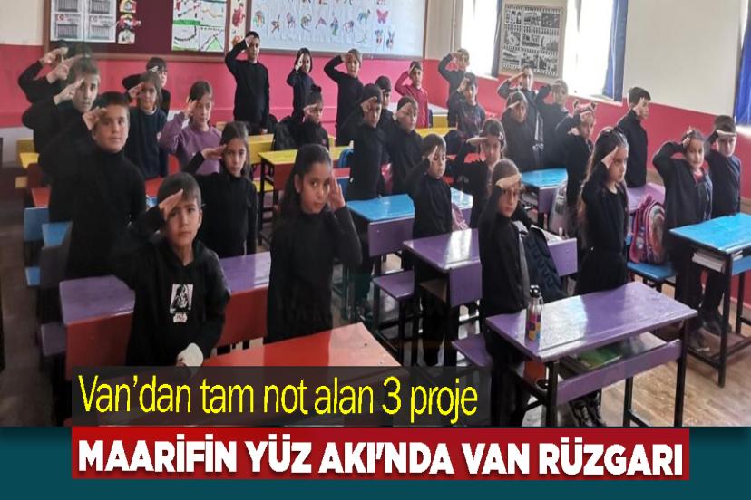 Van’dan tam not alan 3 proje