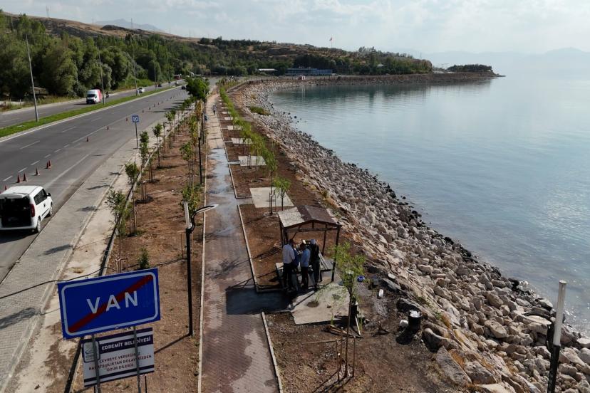 Edremit Sahil bandı çalışmalarından son durum