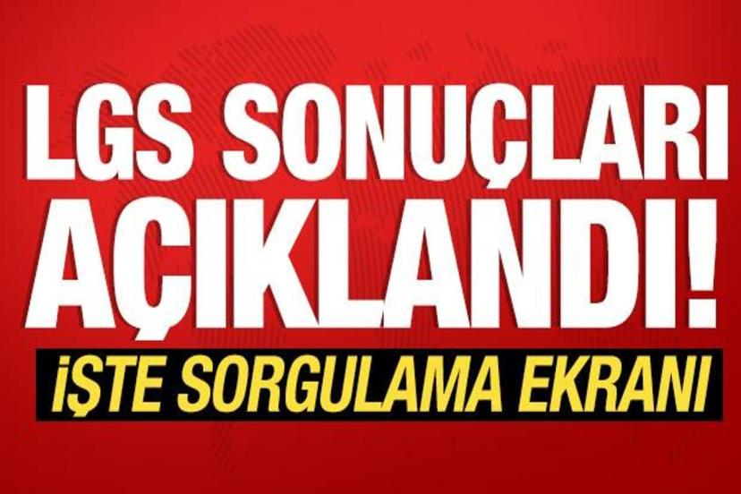 Son dakika: LGS sonuçları açıklandı!