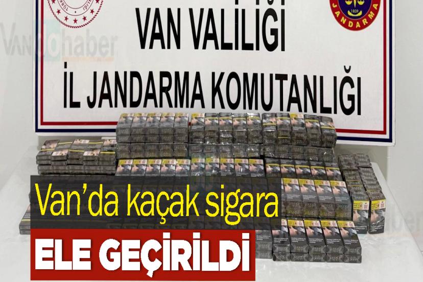 Van’da kaçak sigara ele geçirildi