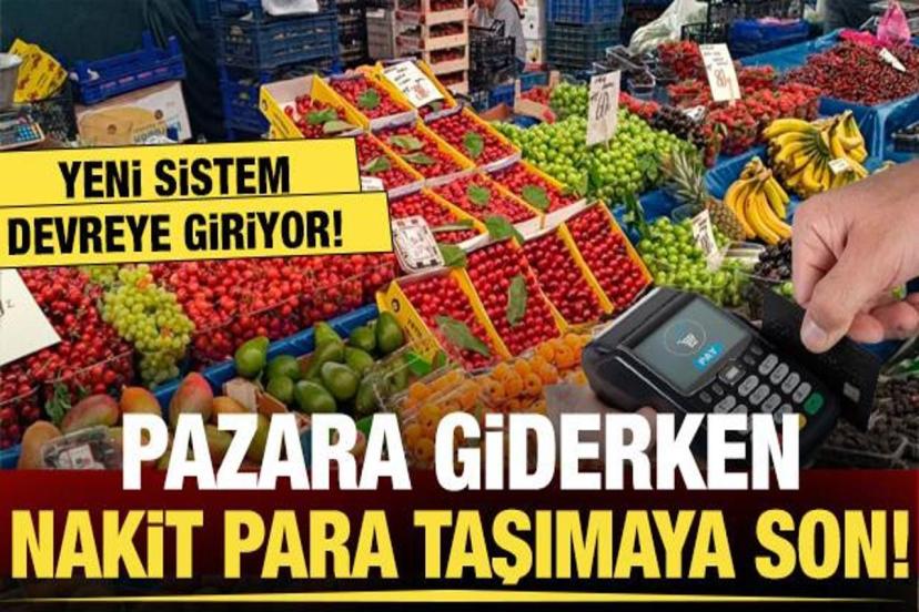 Pazarlarda Artık kart ile patates, soğan alınabilecek!