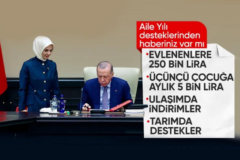 Aile Yılı kapsamında verilen desteklerin tam listesi