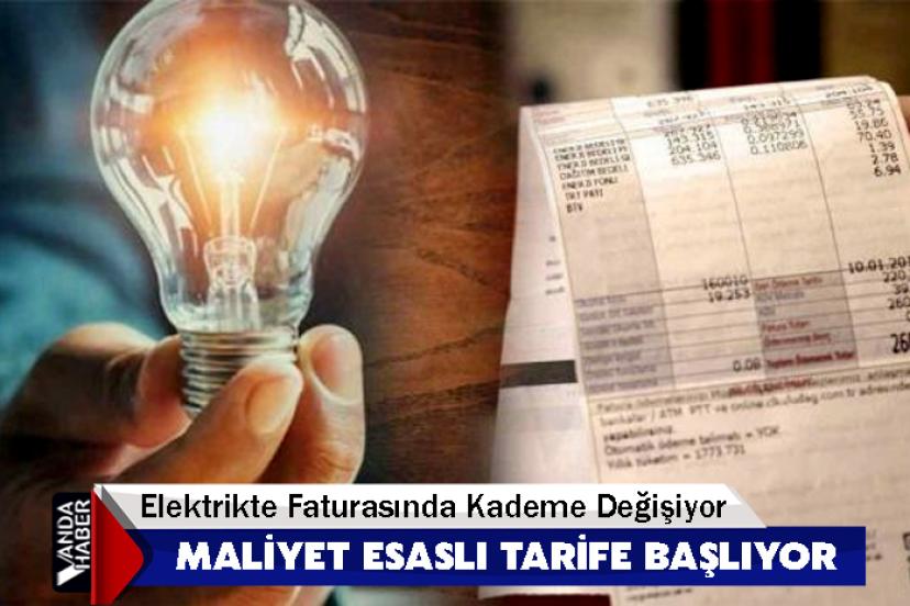 Elektrik faturasında yeni dönem başlıyor