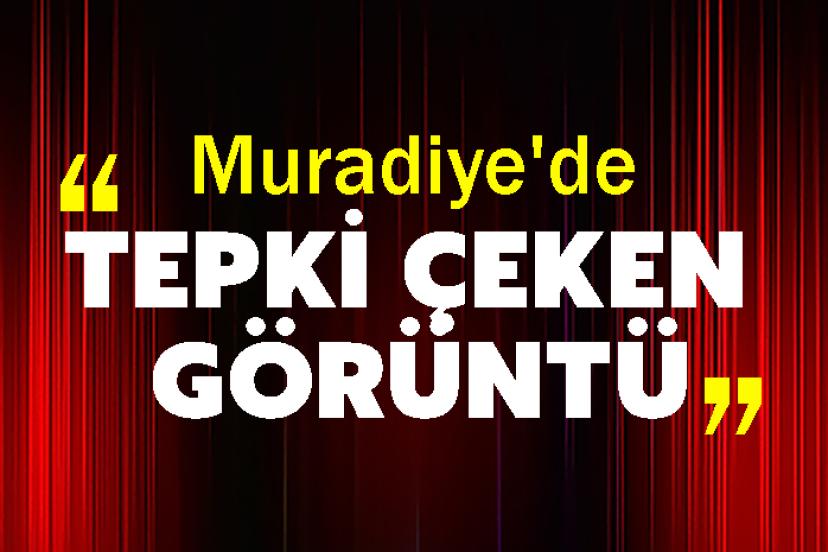 Muradiye'de Tepki Çeken Görüntü