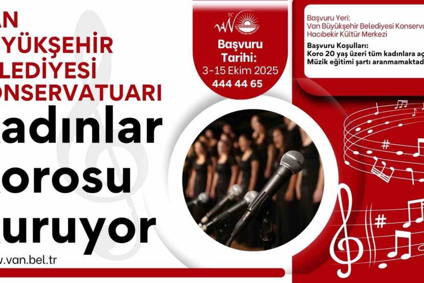 Van Büyükşehir Belediyesi kadınlar korosu kuruyor