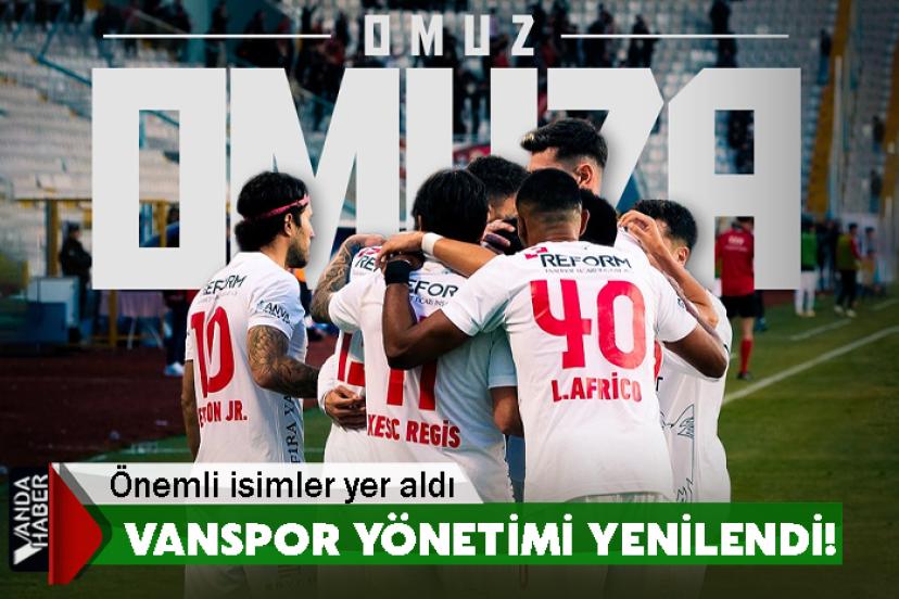 Vanspor Yönetimi Yenilendi!