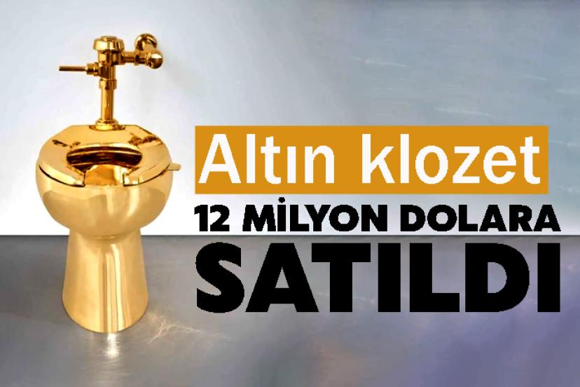 Altın klozet, 12 milyon dolara satıldı
