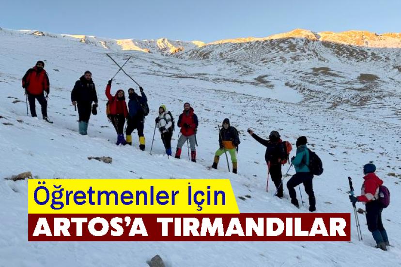 Öğretmenler İçin Artos’a Tırmandılar